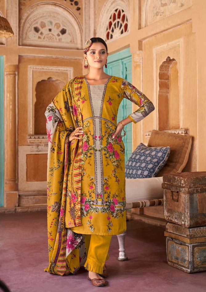 Maria M Print By Levisha Pakistani Style Pashmina Dress Material Wholesale Shop In Surat